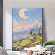 Large-Scale Wall Art – Chasing Dreams Deer Shadow（1）