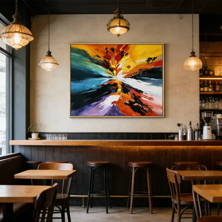 Color Surge: Abstract Dynamism