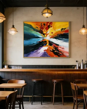 Color Surge: Abstract Dynamism