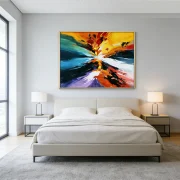 Color Surge: Abstract Dynamism