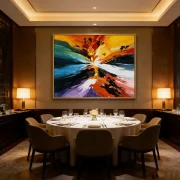 Color Surge: Abstract Dynamism