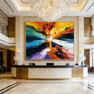 Color Surge: Abstract Dynamism