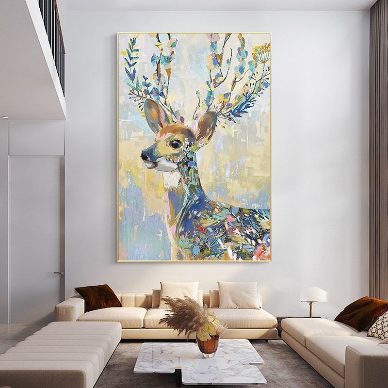 Floral Stag: Whispers of the Wild