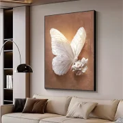 Large-Scale Rose-Accented Tactile Decor