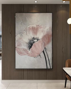Large-Scale Floral Abstract Wall Art