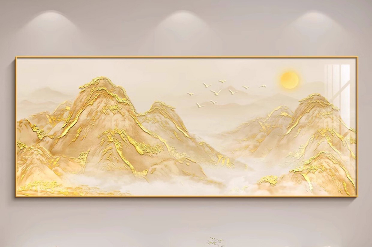 Golden Peaks Under the Sun
