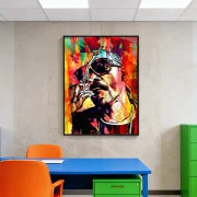 Retro Pop Art Bold Lips Wall Decor