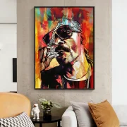 Retro Pop Art Bold Lips Wall Decor