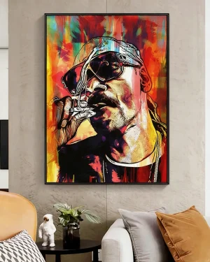 Retro Pop Art Bold Lips Wall Decor