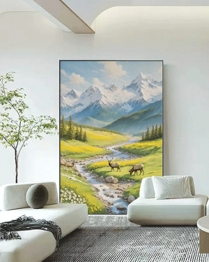 Large-Scale Wall Art- Chasing Dreams Deer Shadow（2）