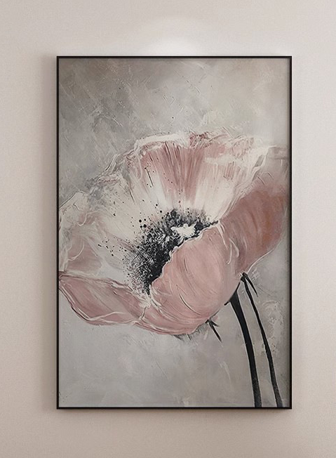 Large-Scale Floral Abstract Wall Art