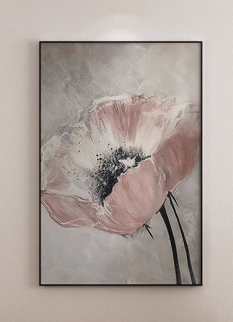Large-Scale Floral Abstract Wall Art