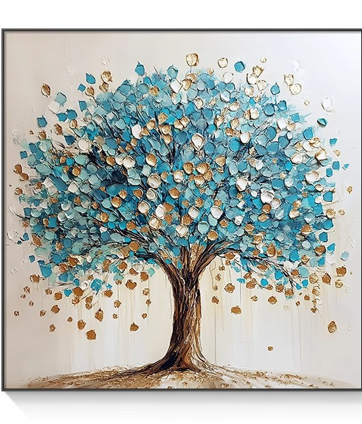 Gold Fortune Tree Wall Art