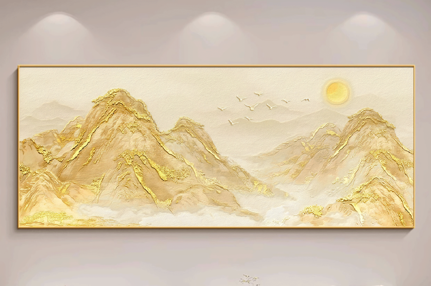 Golden Peaks Under the Sun