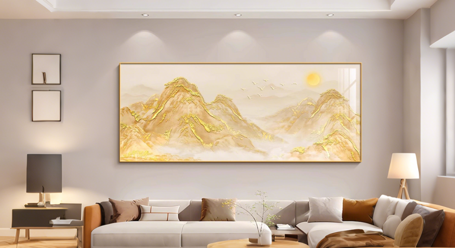 Golden Peaks Under the Sun