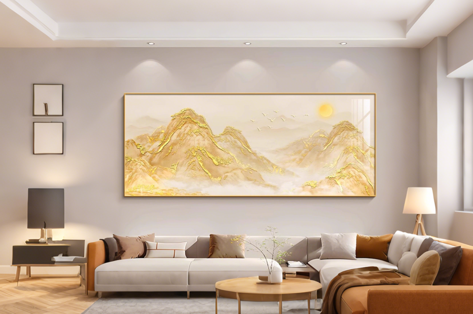 Golden Peaks Under the Sun