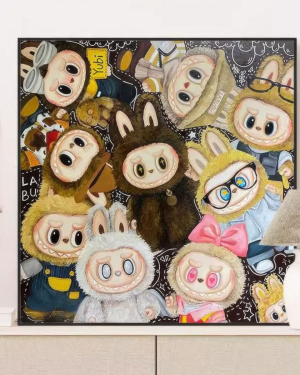 Labubu Healing Cute Decorative Painting