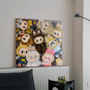 Labubu Cute Healing Collage Wall Art