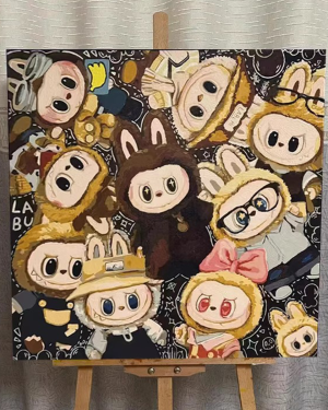 Labubu Healing Cute Decorative Painting